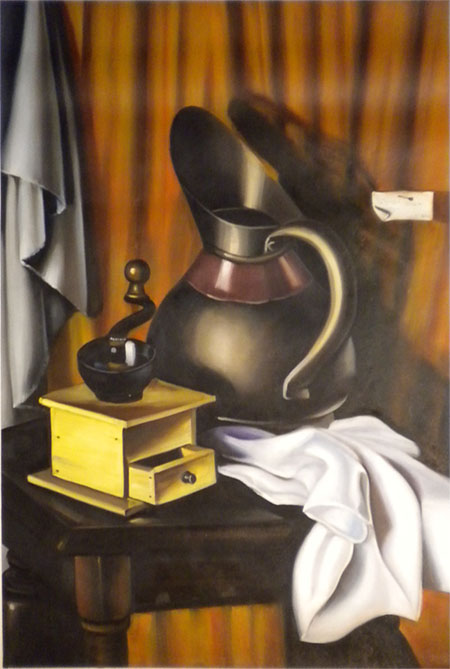 store falso d'autore moulin a cafe 60x90 di Tamara de Lempicka